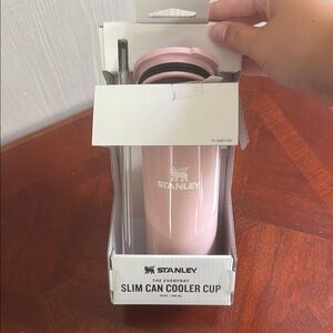 Stanley Pink slim can cooler cup